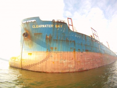 Mored tanker, English Bay, Vancouver